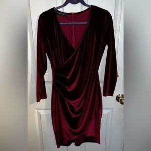 Velvet 3/4 sleeve Cocktail Dress size L